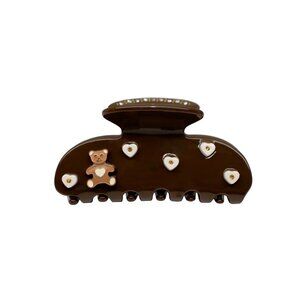 Emi jay sweetheart clip brown NEW with packaging (unopened)